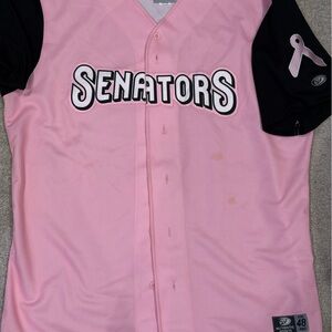 Harrisburg Senators Men's pink BCA jersey new size 48